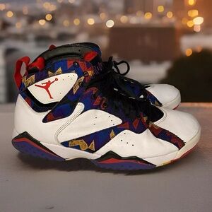 Men’s Size 9 Nike Air Jordan 7 Retro Nothing But Net Ugly Sweater 304775-142